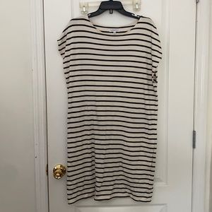 Stripped Shift Cotton Dress